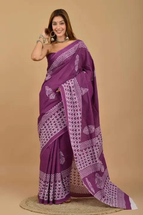 Cotton saree mul mul  uploaded by Khatu shyam textiles  on 2/23/2023