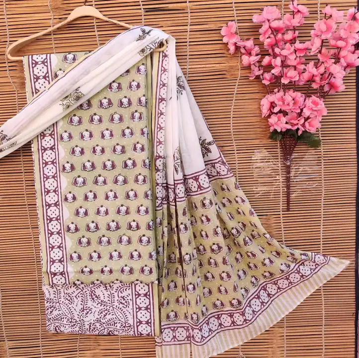 Cotton dupatta suit  uploaded by Indiana Creations  on 2/23/2023