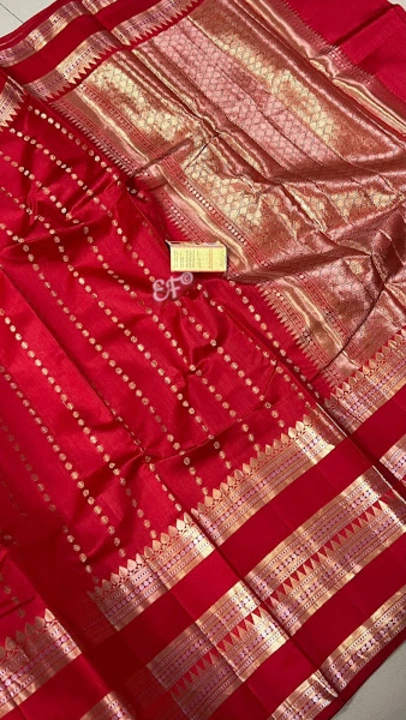 Semi georget silk saree  uploaded by Ahmad silk fabric on 2/23/2023