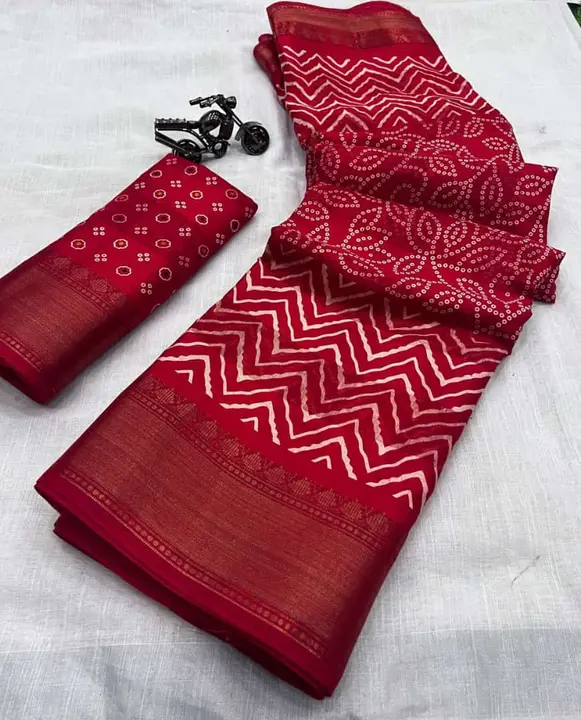 Soft cotton slub patola design saree  uploaded by DUDHAT Impax on 2/23/2023