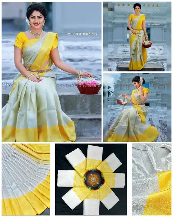 Yellow beautiful soft silk saree  uploaded by DUDHAT Impax on 2/23/2023