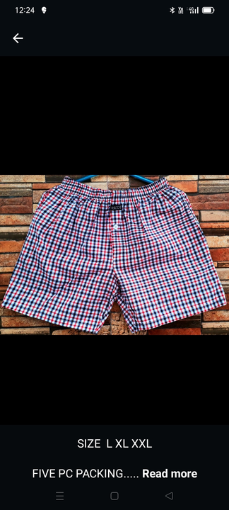 Men's Boxer shorts  uploaded by Krithvin Fashions on 2/23/2023