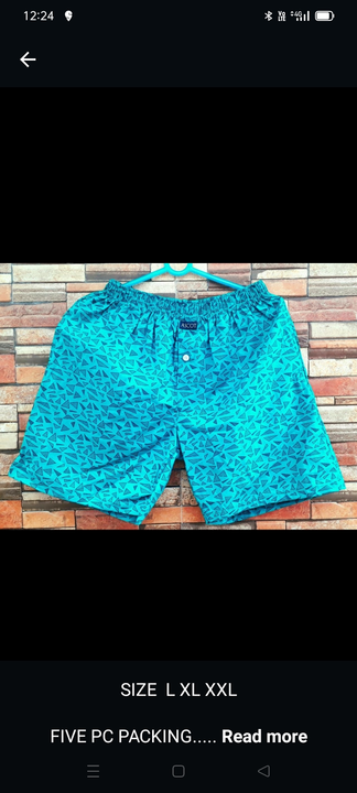 Men's Boxer shorts  uploaded by Krithvin Fashions on 5/28/2024