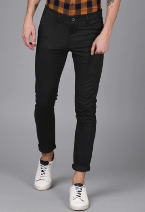 FUBAR Slim Fit Men Black Trousers uploaded by Best product on 2/23/2023