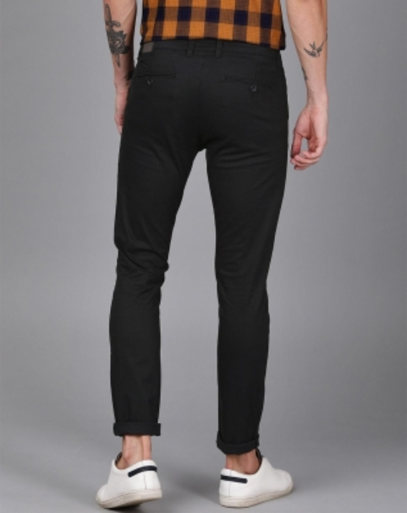 FUBAR Slim Fit Men Black Trousers uploaded by Best product on 2/23/2023