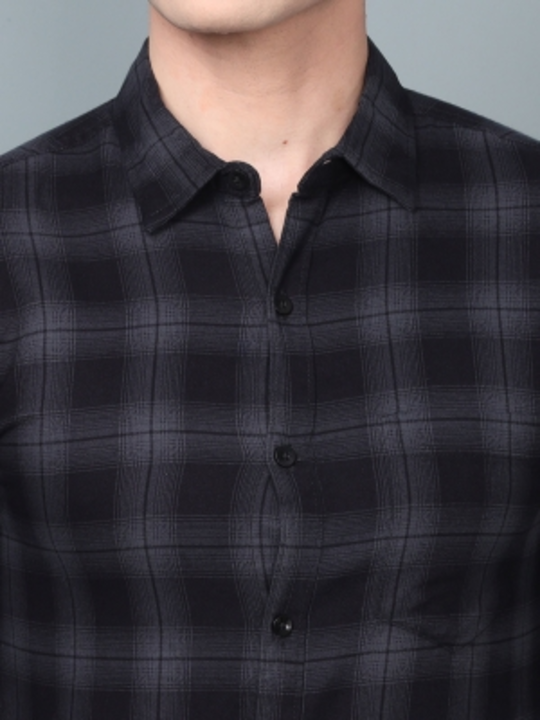 ASIAN & FITCH Men Checkered Casual Grey Shirt uploaded by Best product on 2/23/2023