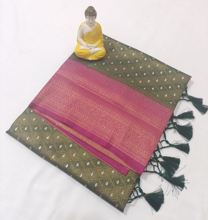 Copper soft silk sarees  uploaded by LIKESH SILK SAREES on 2/23/2023