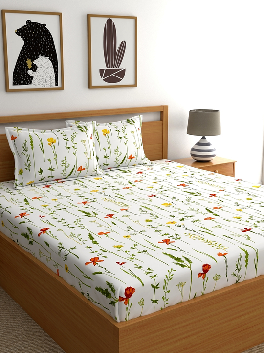 Product image with price: Rs. 660, ID: floral-king-bedsheets-32cfa211