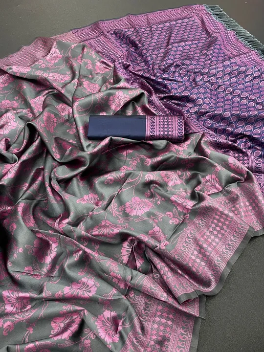 Aarchi soft silk with pink zari uploaded by Mukesh creation  on 2/23/2023