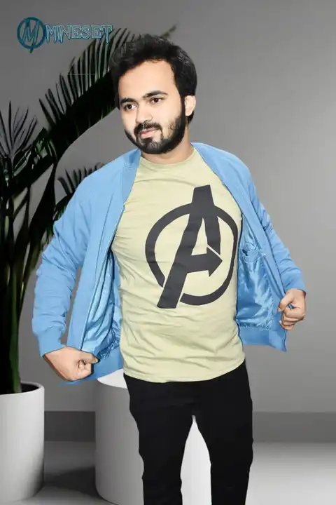 Pista green Avengers printed F/s tshirt uploaded by MineSet fashion on 2/23/2023