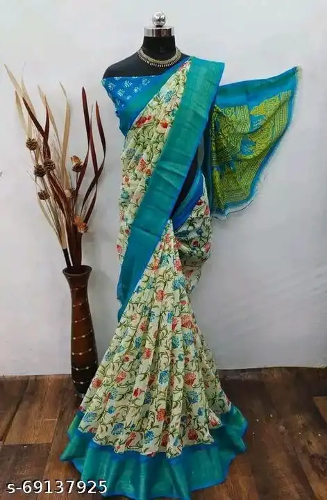 Beautiful saree silk uploaded by business on 2/23/2023