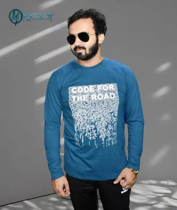 Airforce blue code for the road F/S printed t-shirt  uploaded by MineSet fashion on 2/23/2023