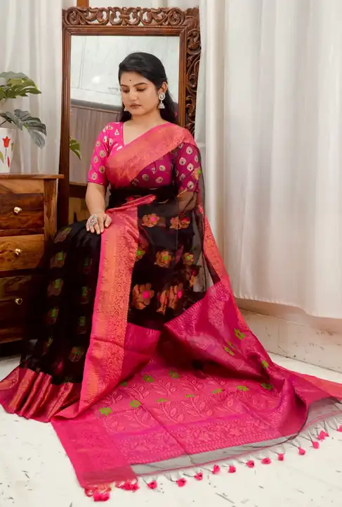RESOM soft silk saree uploaded by Saraswati handloom saree on 2/23/2023