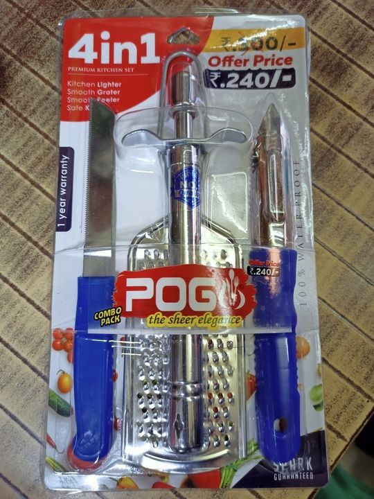 Combo of 3 pogo knife lighter peeler uploaded by Wholesale Bazaar  on 2/22/2021