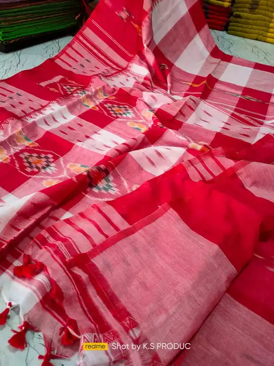Sambalpuri ikkat saree uploaded by Saraswati handloom saree on 2/23/2023
