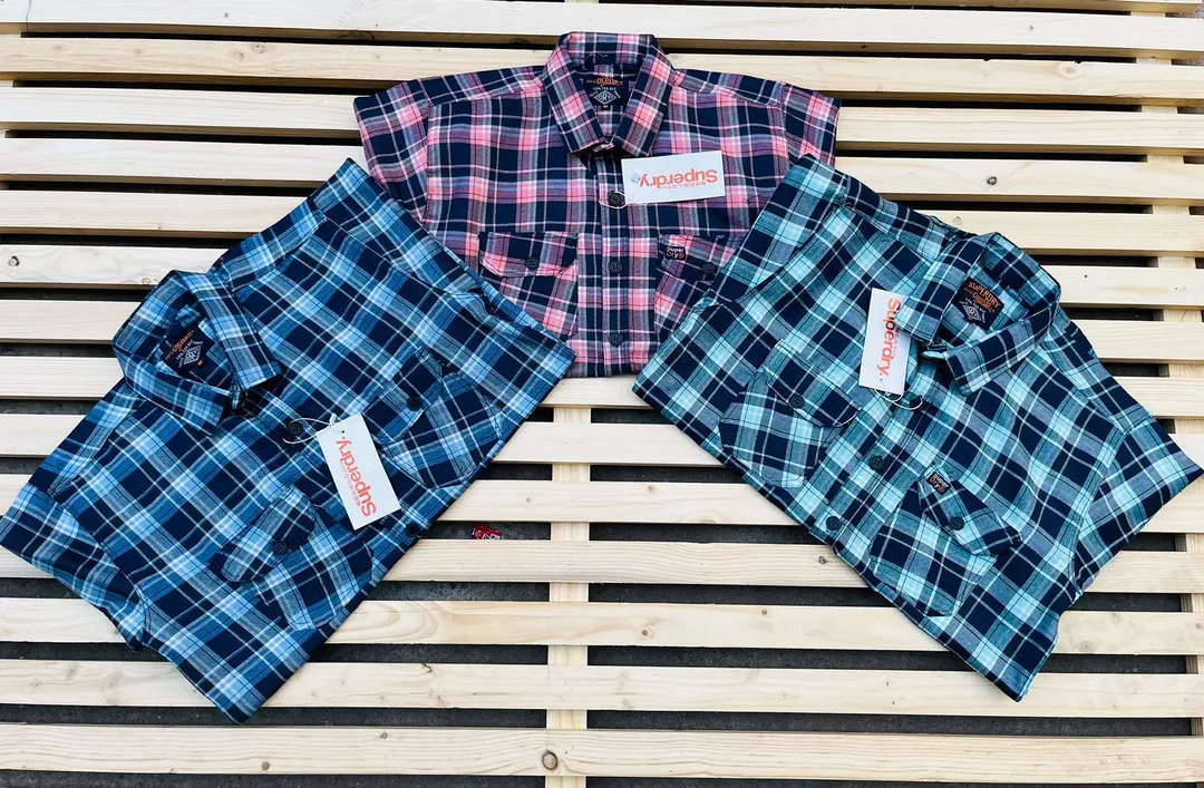 Double pocket check shirt uploaded by Patel knitwear on 2/23/2023