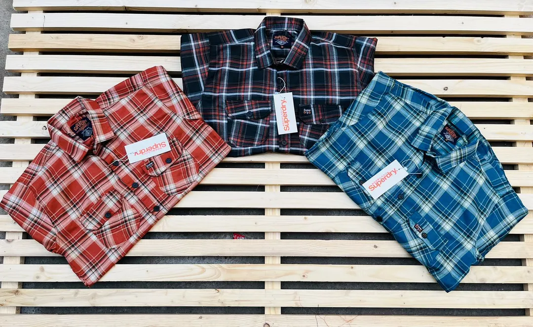 Double pocket check shirt uploaded by Patel knitwear on 2/23/2023