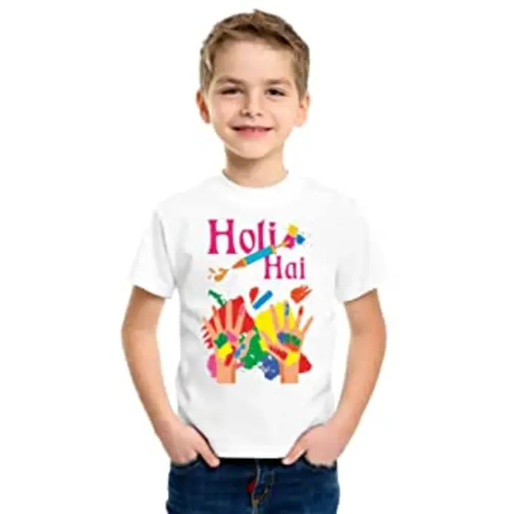 Kids Holi Tshirt  uploaded by मां शांति प्रिंटिंग on 2/23/2023