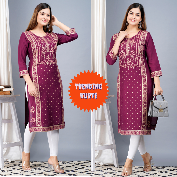 Straight kurti for women  uploaded by Laxmi textile on 2/23/2023