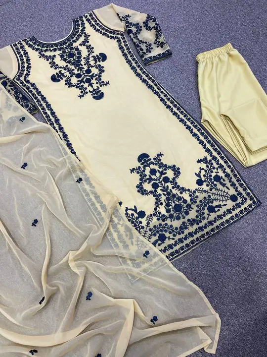 Beautiful Designer Party Wear Suit Duppata  uploaded by BULK UNSET PCS DEALERS SUPPLIER  on 2/23/2023