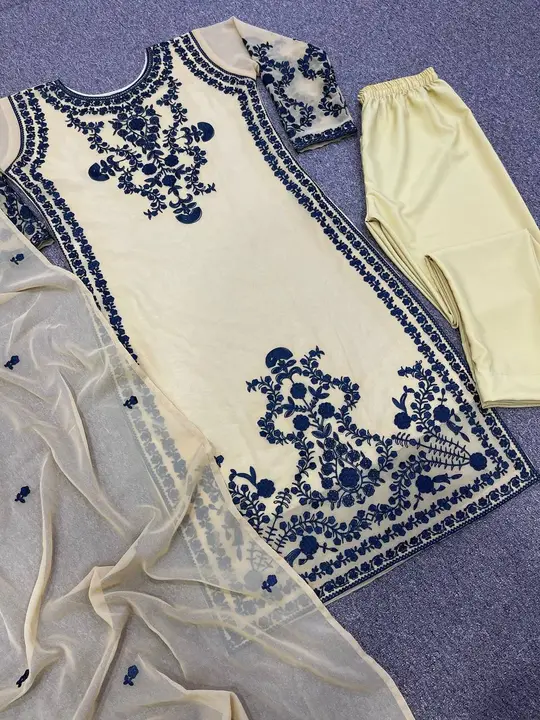 Beautiful Designer Party Wear Suit Duppata  uploaded by BULK UNSET PCS DEALERS SUPPLIER  on 2/23/2023