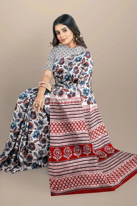 Best quality cotton mulmul saree  uploaded by BAGRU COTTON HANDICRAFT  on 2/23/2023