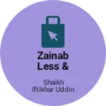 Business logo of Zainab less & dress material