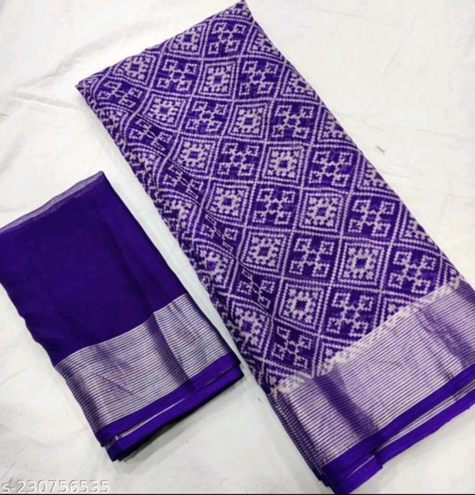 Chiffon
Saree with Running Blouse uploaded by Lifestyle Fashion on 2/23/2023