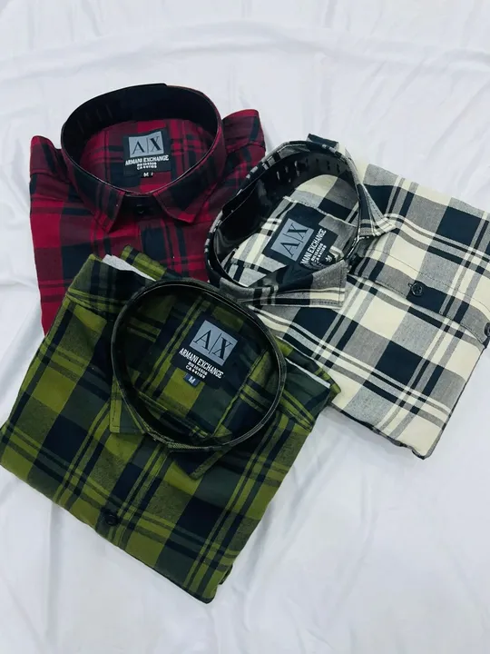 MEN COTTON TWILL  EROD  CHECK  SHIRT SIZE(M  L  XL  )  uploaded by Rs fashion on 2/23/2023