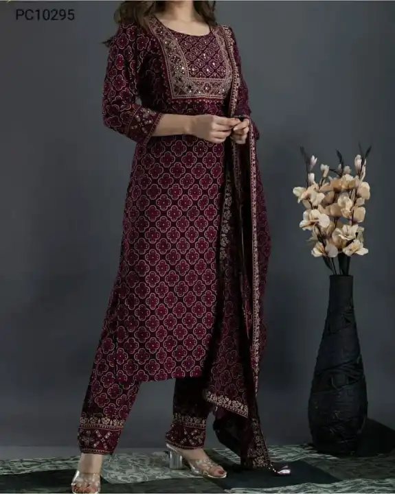 Beautiful kurti with duptta and pant  uploaded by FASHION MART on 2/23/2023