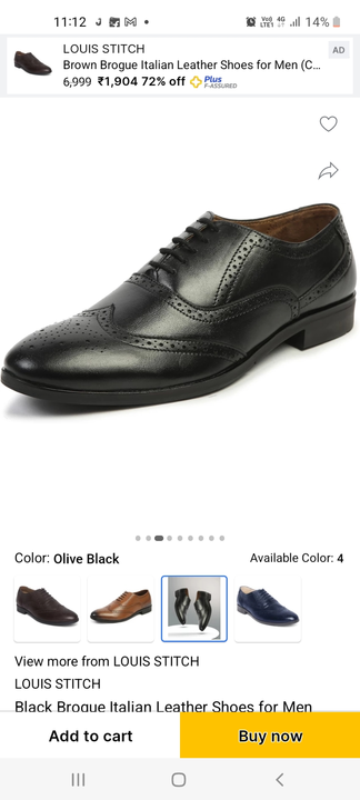 Leather shoe for men uploaded by SPARTAN ENTERPRISES on 2/23/2023