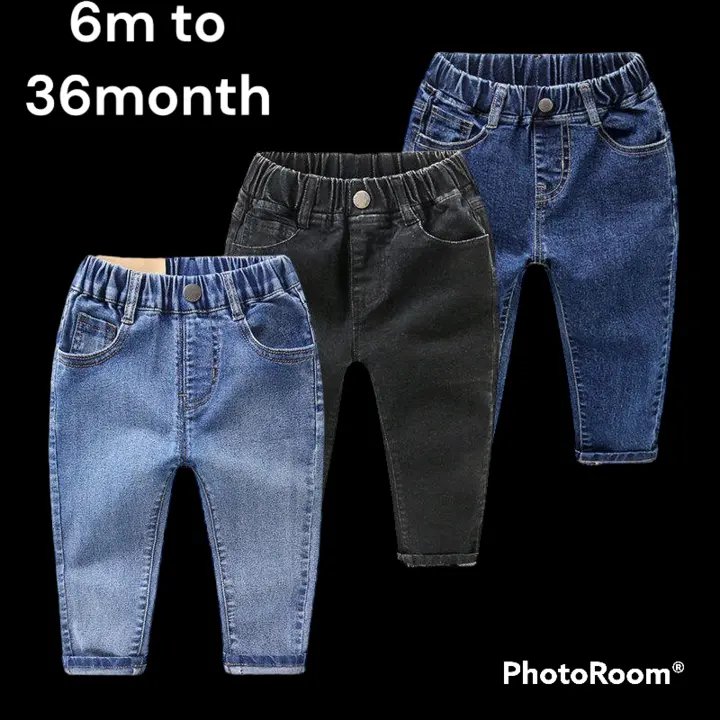 Kids boys adjustable jeans wholesale only uploaded by Falak garment  on 2/23/2023