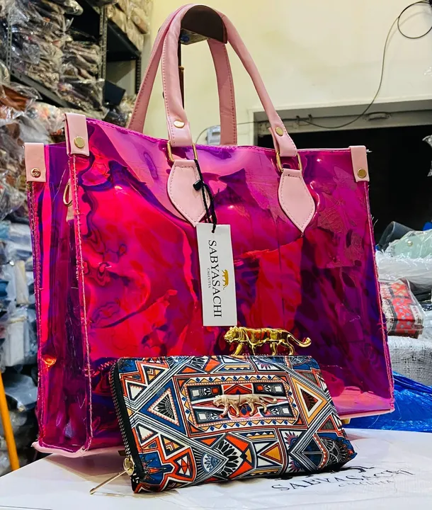 Post image _*SABYASACHI_*


Tota bag with wallet 

_*SABYASACHI_*
Wallet will come randomly without logo


Tota bag with wallet 


2 pcs combo

Rainbow transparent material 


High quality total bag

Size 10/12 inch

At just only 899
2 pcs comb
Free Shipping
fixed Reat no leas 📢
Dm for orders or contact us on 9821690809