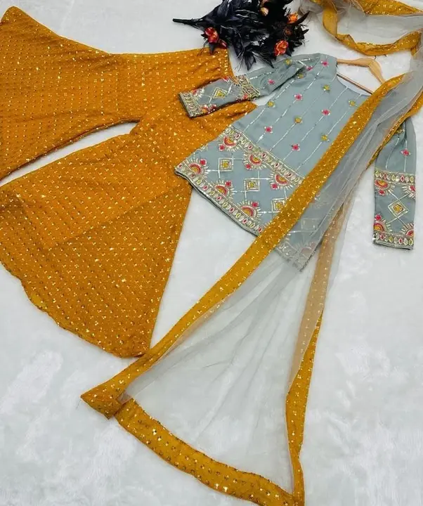 Sharara Suit  uploaded by AISH NAWAZ COLLECTION on 2/23/2023