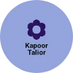 Business logo of Kapoor talior
