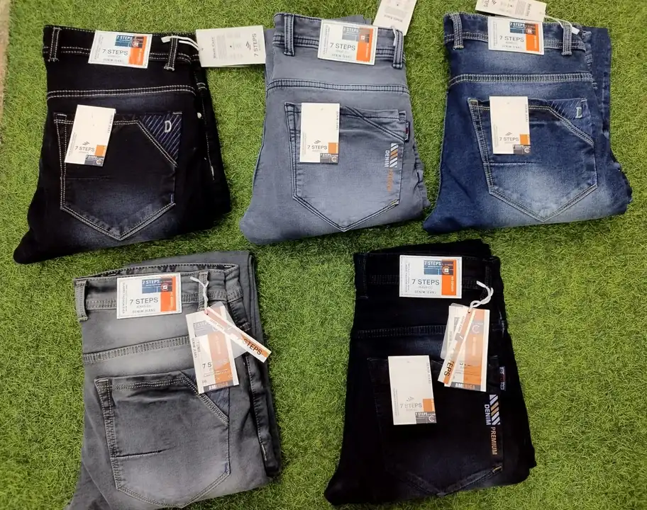 First Step Mens Heavy Cotton Knitted Silky Denim Jeans (28-34) uploaded by Aarav Collection on 2/24/2023