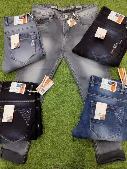 First Step Mens Heavy Cotton Knitted Silky Denim Jeans (28-34) uploaded by Aarav Collection on 2/24/2023