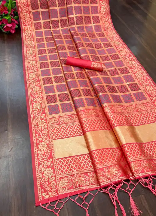 Pure soft silk saree with running blouse  uploaded by DUDHAT Impax on 2/24/2023