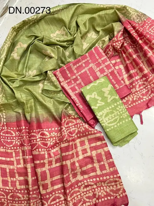 Unstiched cotton batik print suit uploaded by Queen Silk on 2/24/2023