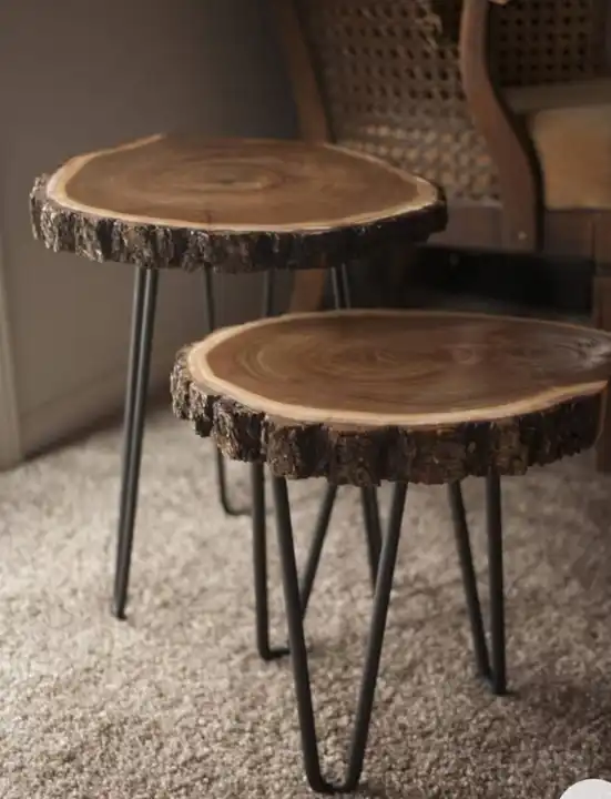 Wooden+iron stool set uploaded by business on 2/24/2023