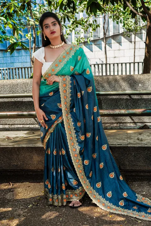 Party wear saree uploaded by Maa Creation. on 2/24/2023
