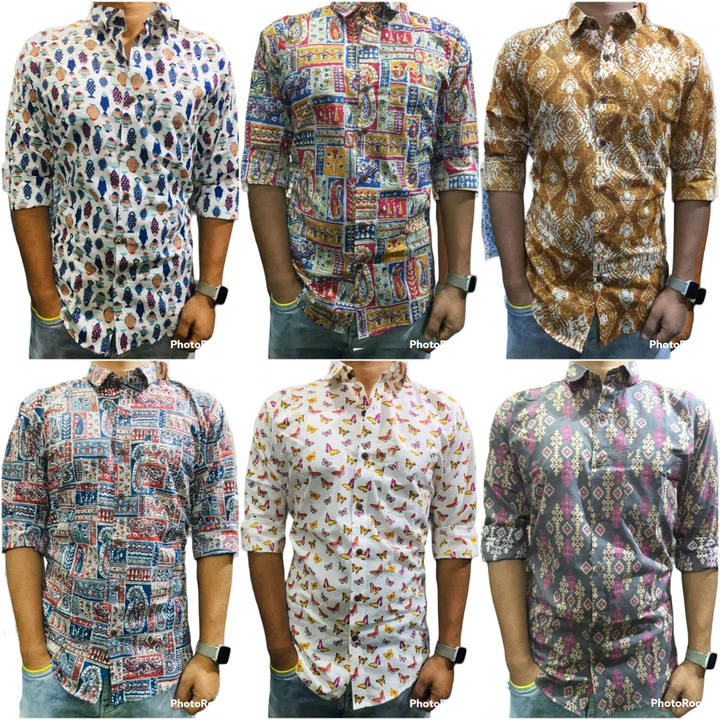 Showroom Quality  Sanganeri Printed Full Sleeves Shirts  uploaded by Hindustan Trading Company on 2/24/2023