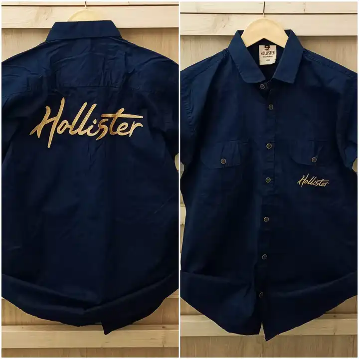   
Holister plain double pocket shirts  uploaded by VED ENTERPRISES  on 2/24/2023
