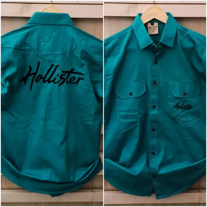   
Holister plain double pocket shirts  uploaded by VED ENTERPRISES  on 2/24/2023