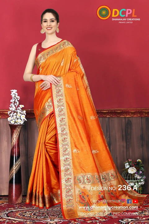  Multi Color Thread Mina Border With Allover Butii Design Saree uploaded by DHANANJAY CREATION  on 2/24/2023
