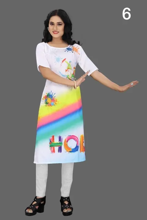 Holi Festival special Kurti  uploaded by DUDHAT Impax on 2/24/2023
