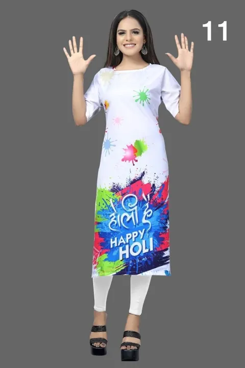 Holi Festival special Kurti  uploaded by DUDHAT Impax on 2/24/2023