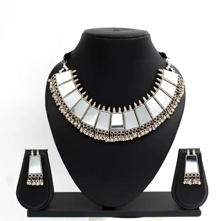 Oxidised earrings mrorr necklace  uploaded by Raghav Enterprises on 2/24/2023