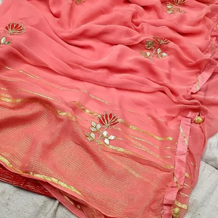 Product uploaded by Jaipuri wholesale gotta patti kurtis nd sarees on 2/24/2023