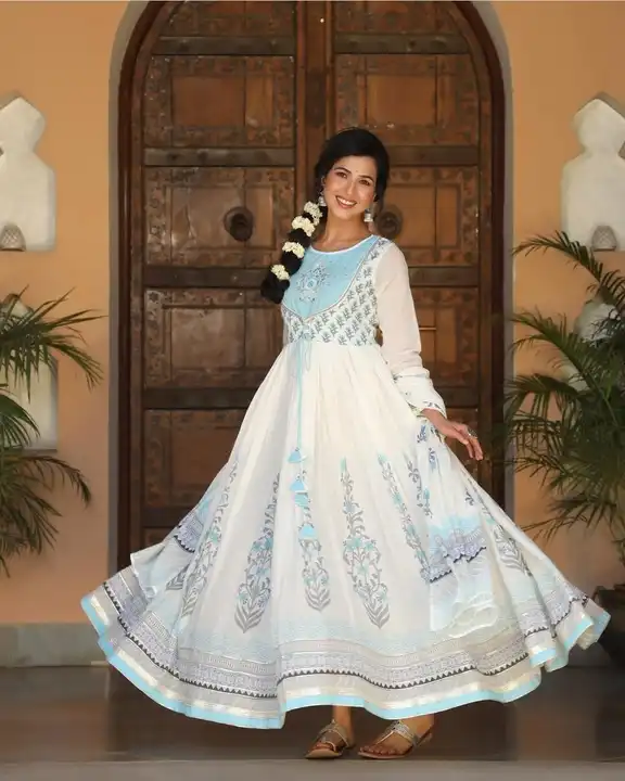 beautiful anarkali suit with pant and dupatta uploaded by house of creation (HOC) on 5/8/2024
